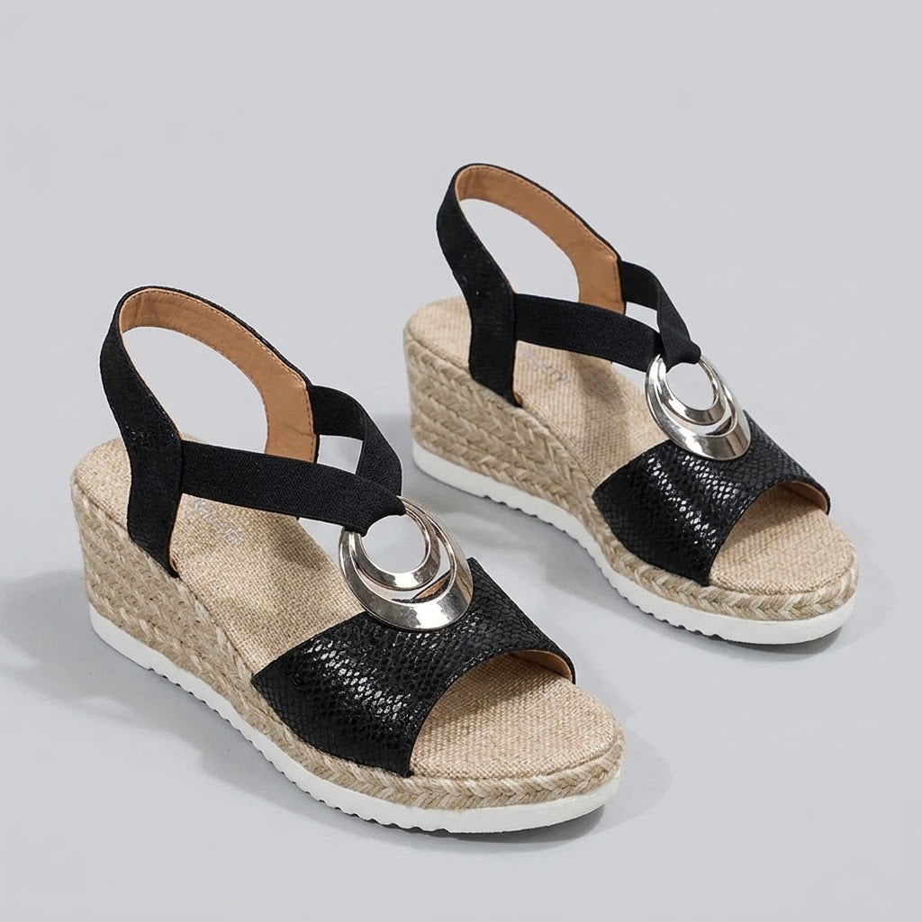 Maia | Sandalias Confortables Ergonómicas con Tacón Cuña