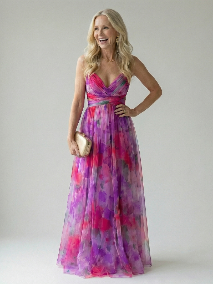 Giselle | Vestido Maxi Encantado con Motivo Floral