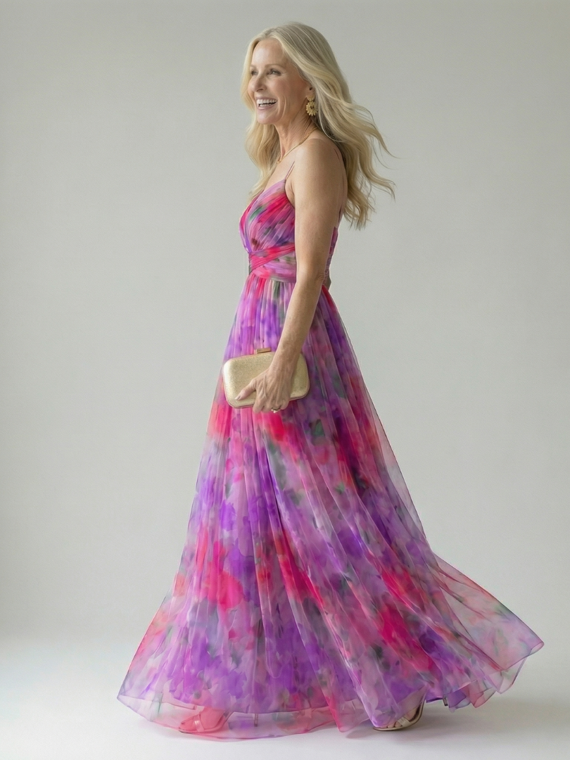Giselle | Vestido Maxi Encantado con Motivo Floral
