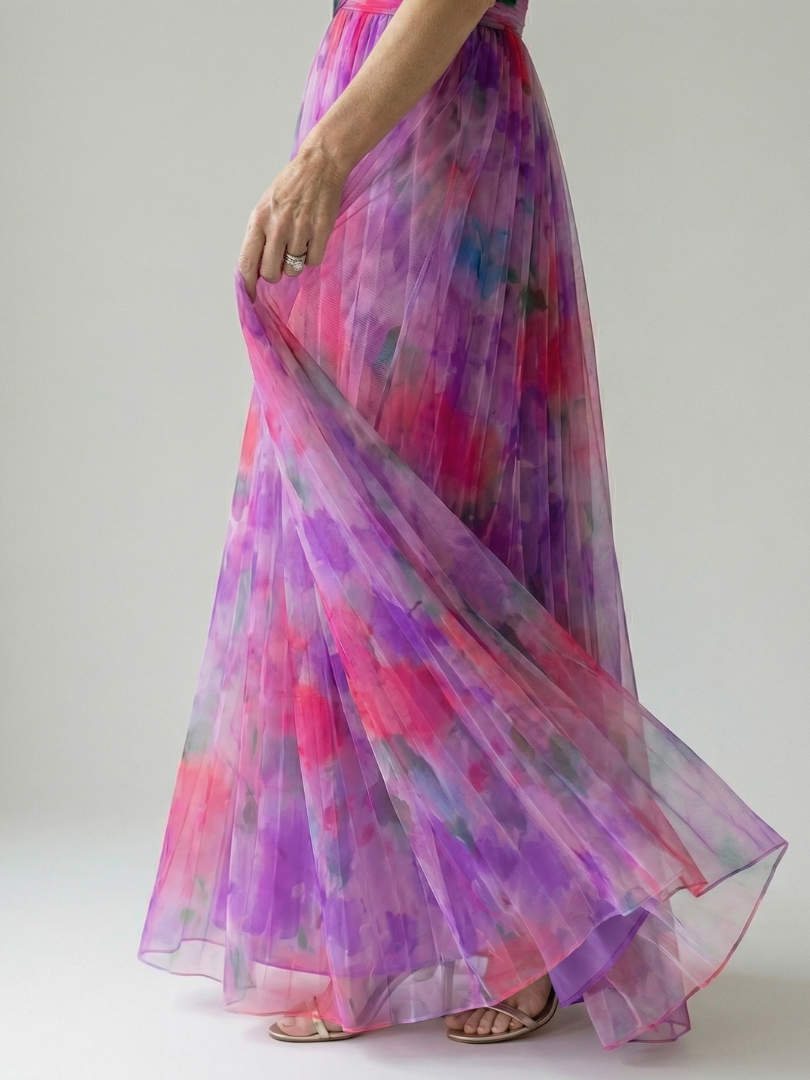 Giselle | Vestido Maxi Encantado con Motivo Floral