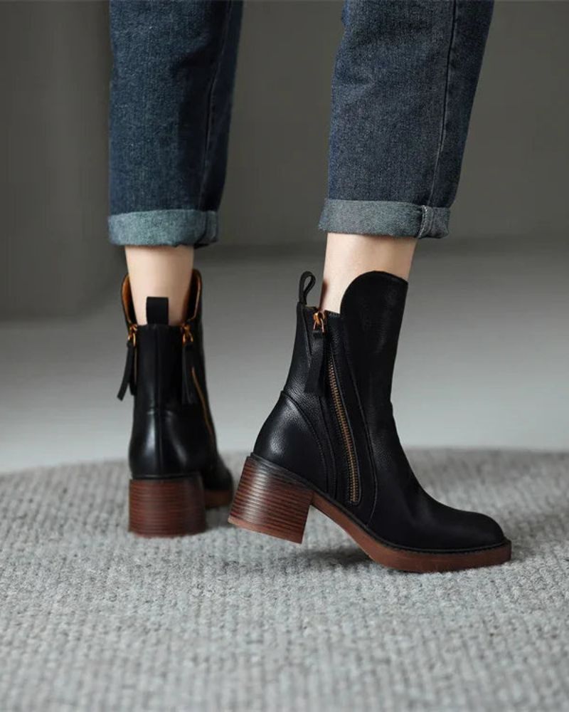 Diana | Botas con Tacón Cuadrado - imagen 3