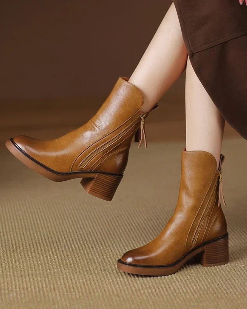 Diana | Botas con Tacón Cuadrado - imagen 10