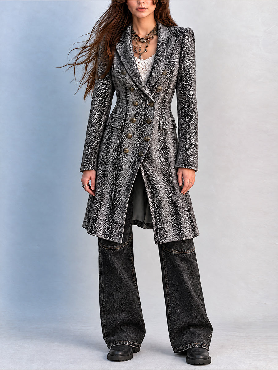 Gabardina Serpent Moon Nomad - Negro - XS