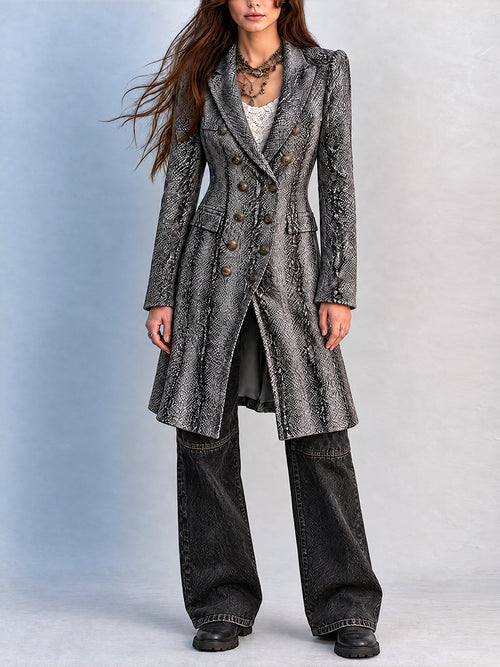 Gabardina Serpent Moon Nomad - Negro - XS