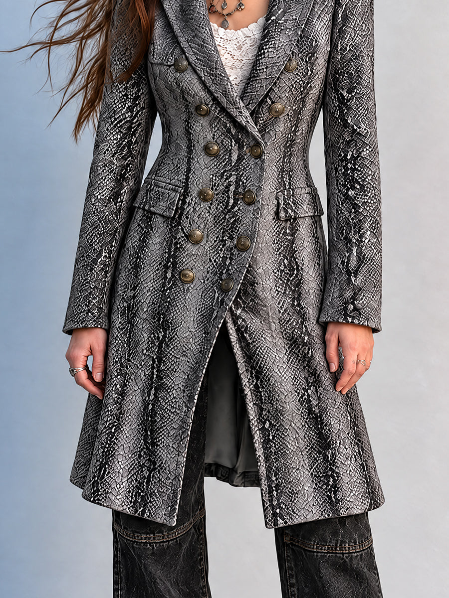 Gabardina Serpent Moon Nomad - Negro - M