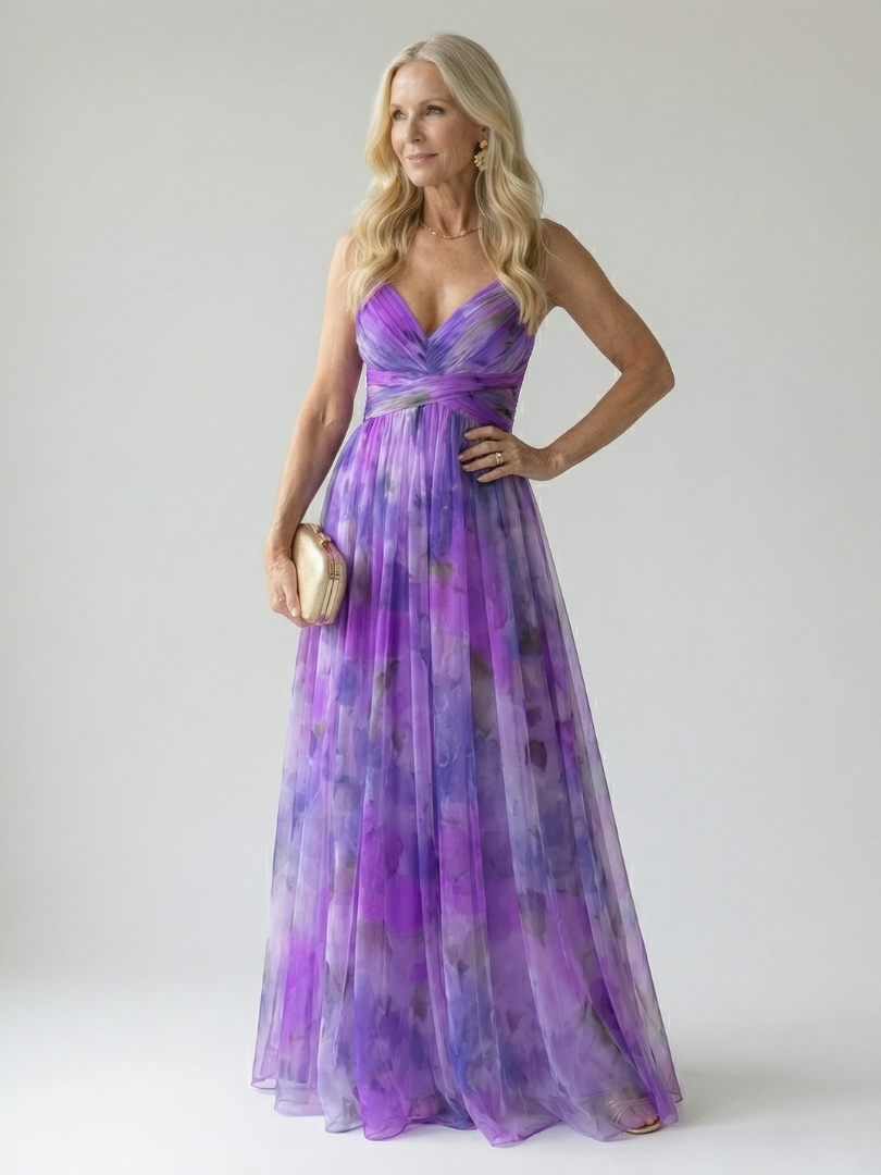 Giselle | Vestido Maxi Encantado con Motivo Floral