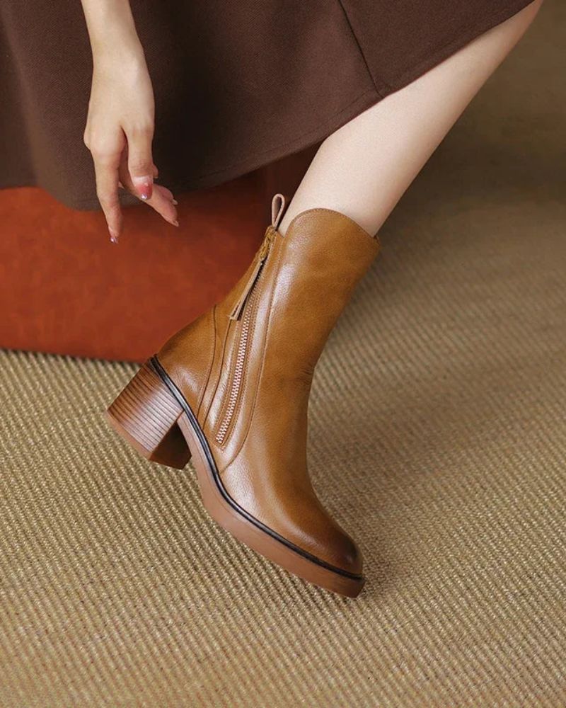Diana | Botas con Tacón Cuadrado - imagen 12
