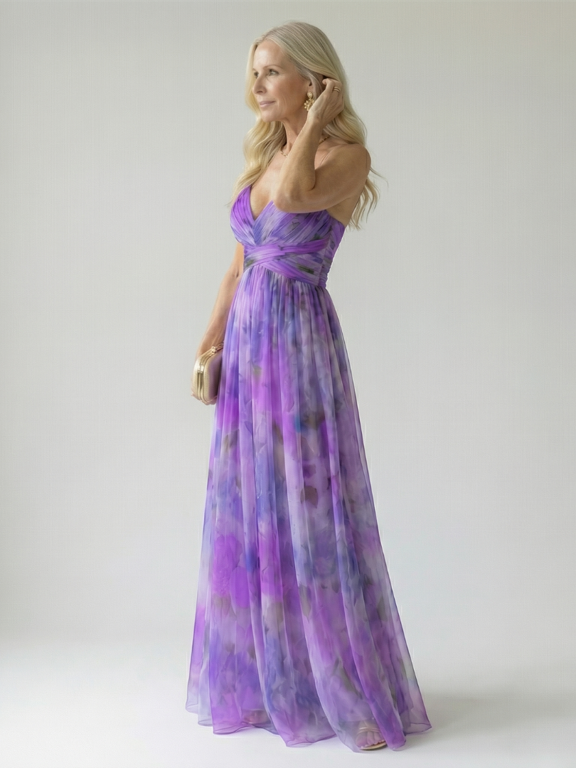 Giselle | Vestido Maxi Encantado con Motivo Floral