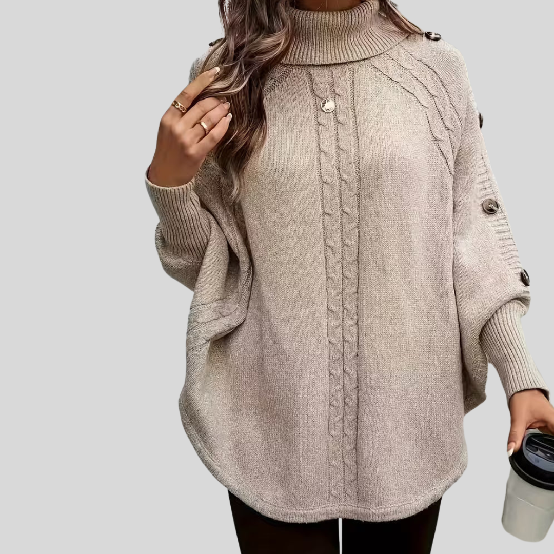 Hope | Jersey de Punto Trenzado con Cuello Alto