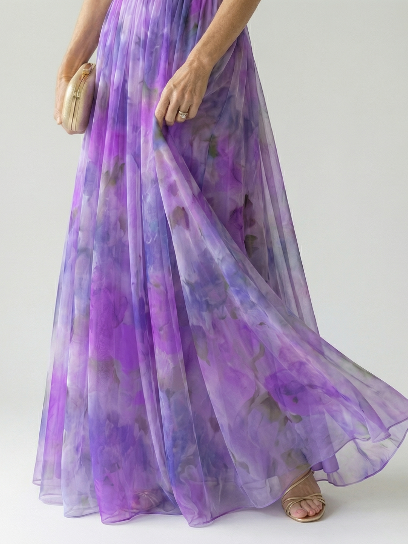 Giselle | Vestido Maxi Encantado con Motivo Floral
