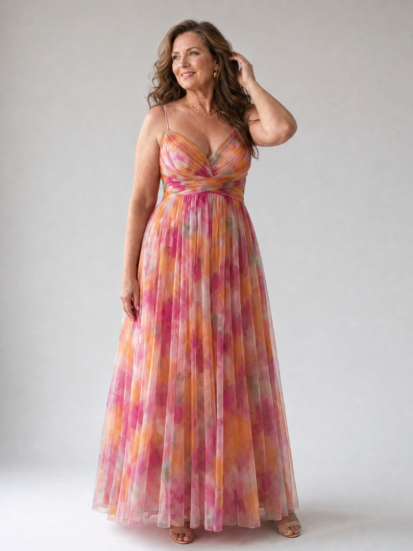 Giselle | Vestido Maxi Encantado con Motivo Floral