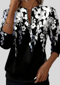 Macy | Sudadera Floral con Cremallera