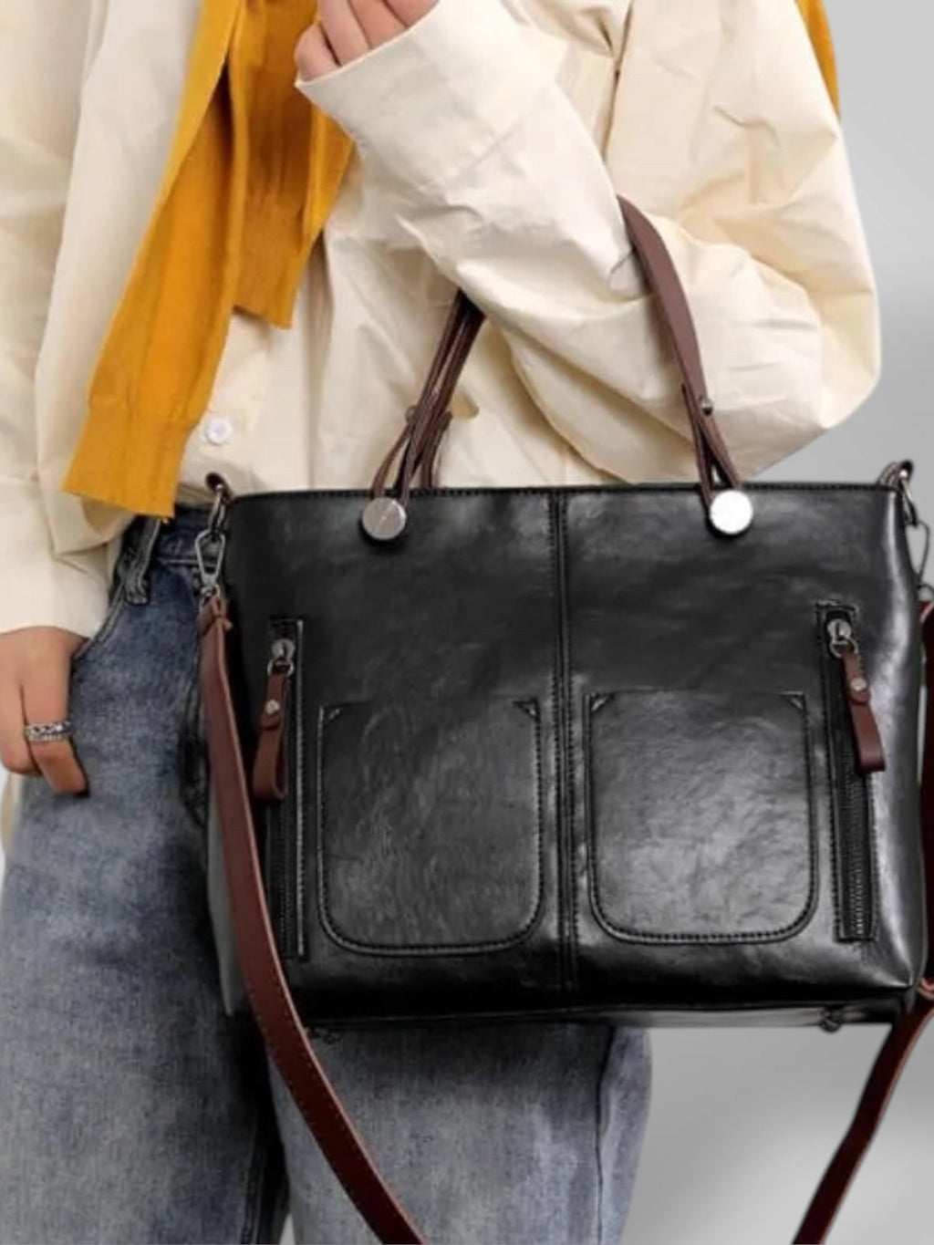 Aria | Bolso de Hombro de Piel
