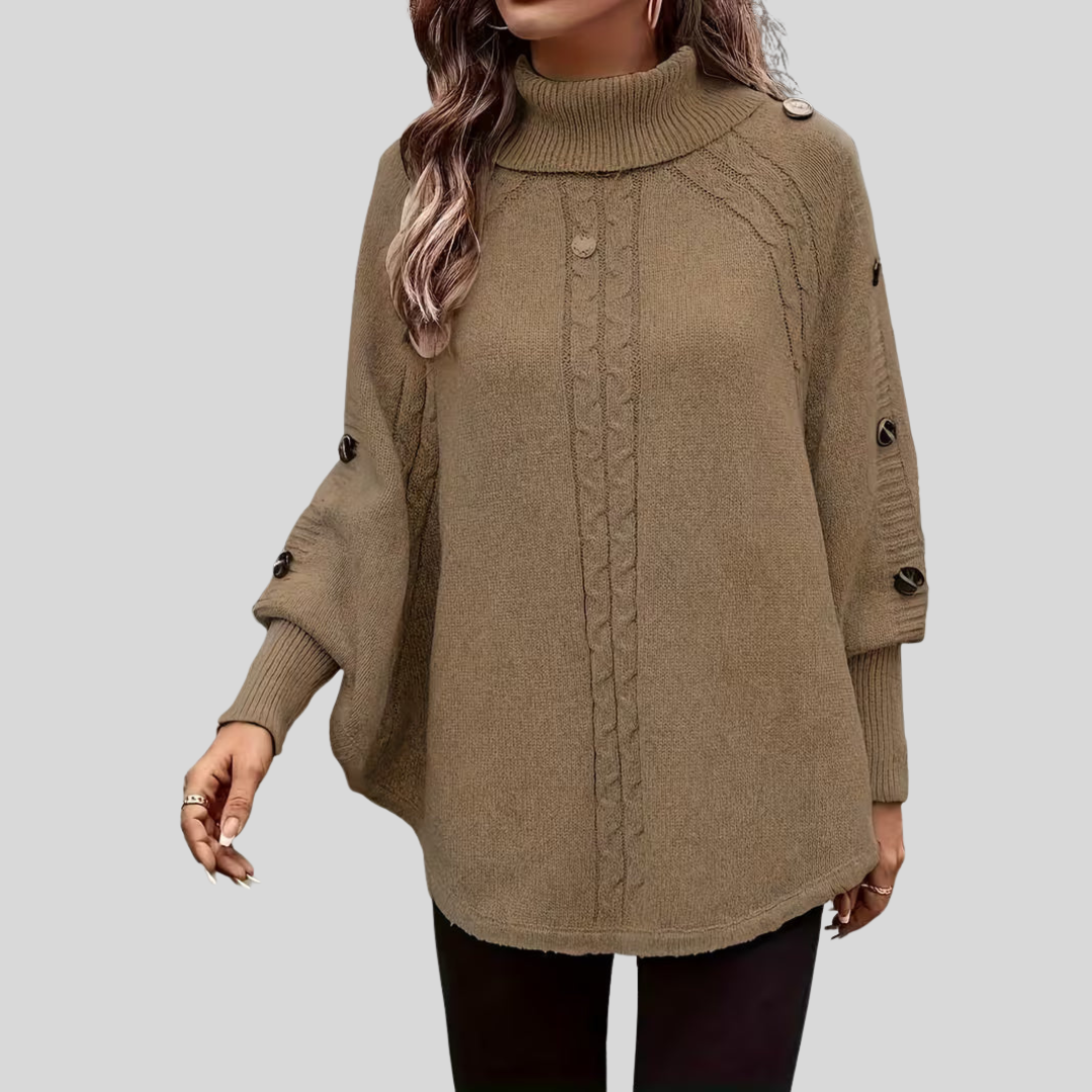 Hope | Jersey de Punto Trenzado con Cuello Alto