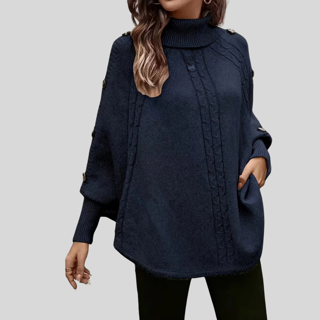 Hope | Jersey de Punto Trenzado con Cuello Alto