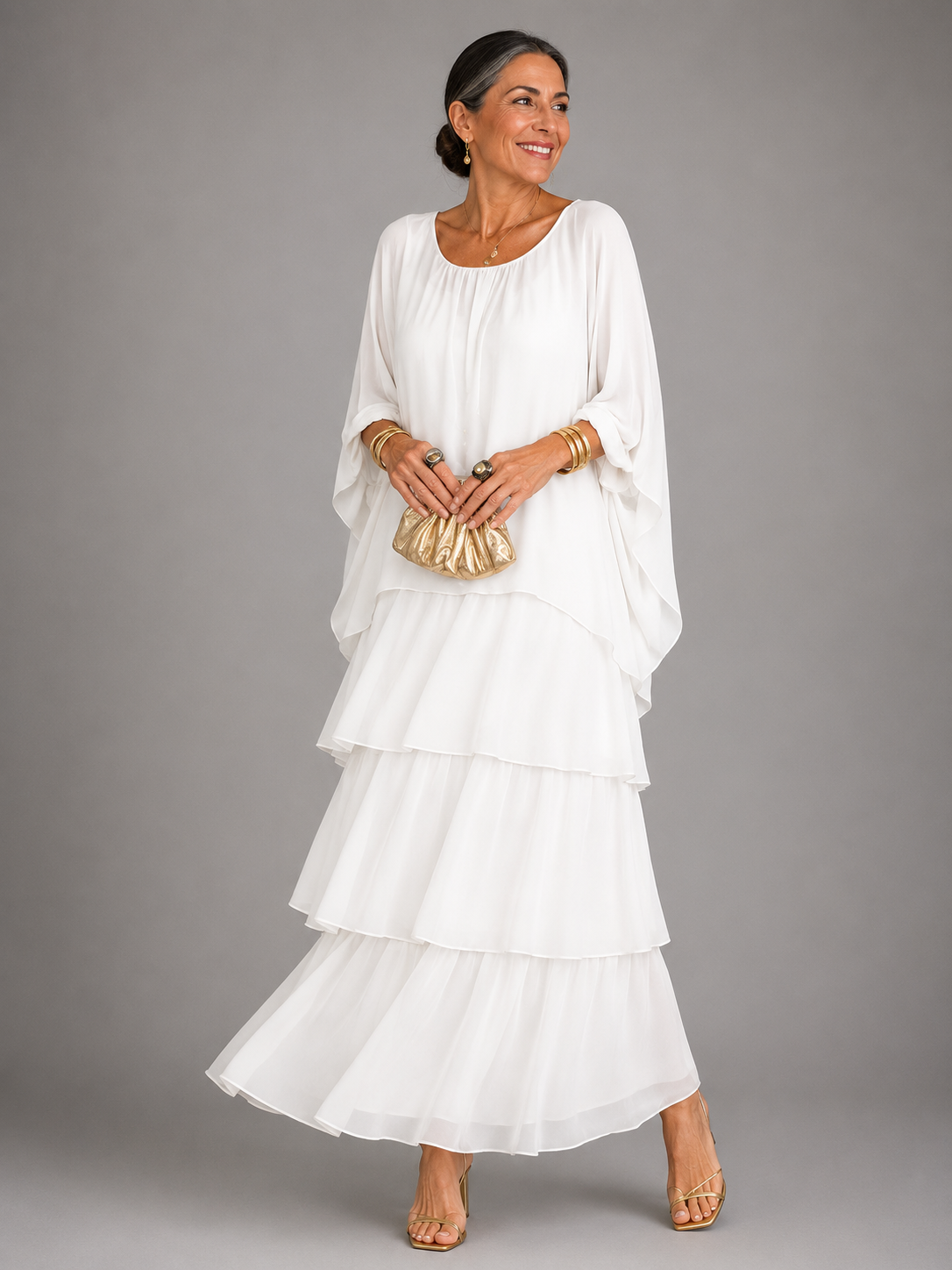 Lara™ | Vestido Maxi Elegante y Fluido - Verde Oscuro - 3XL