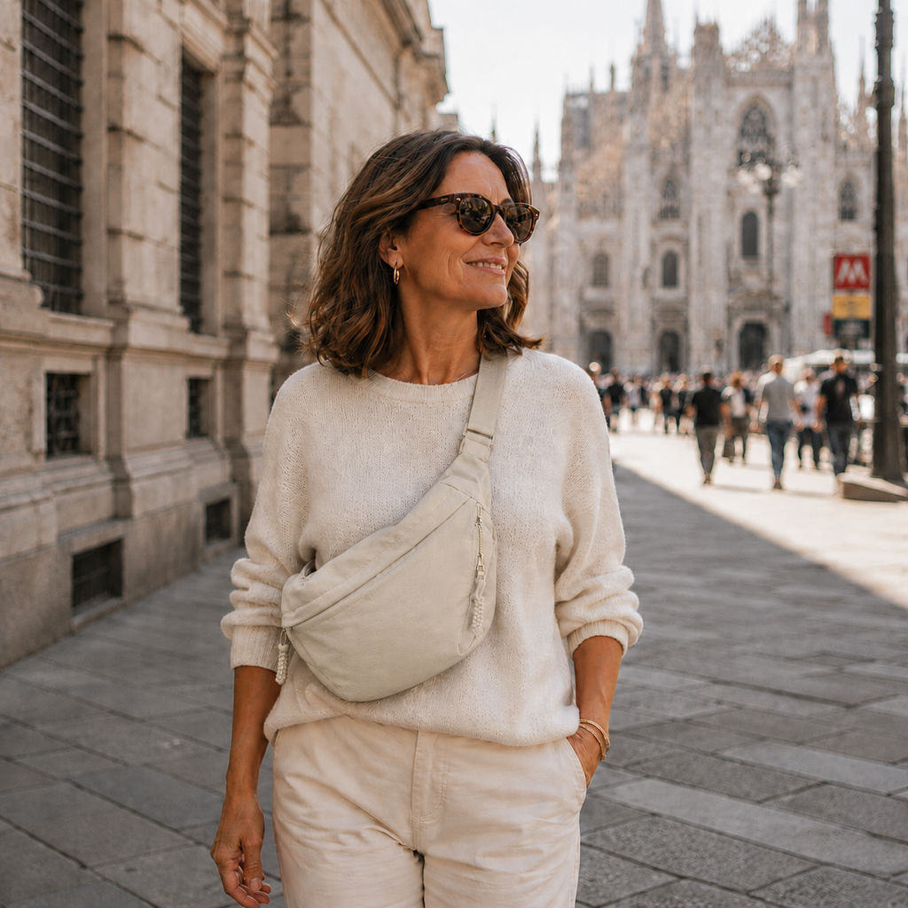 Rossana | Bolso de Hombro Elegante de Nylon