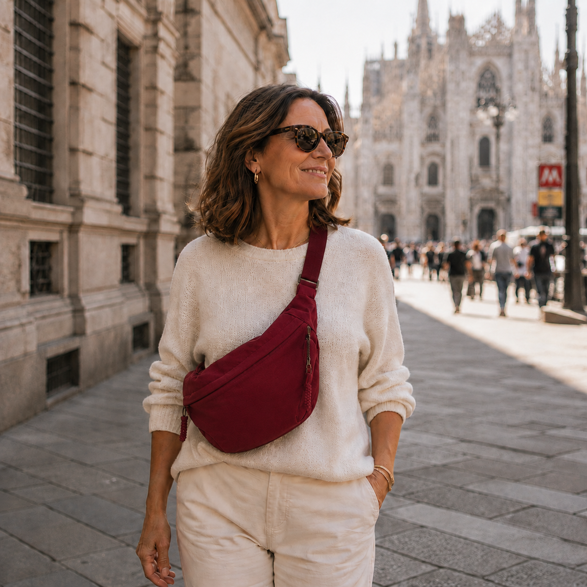 Rossana | Bolso de Hombro Elegante de Nylon