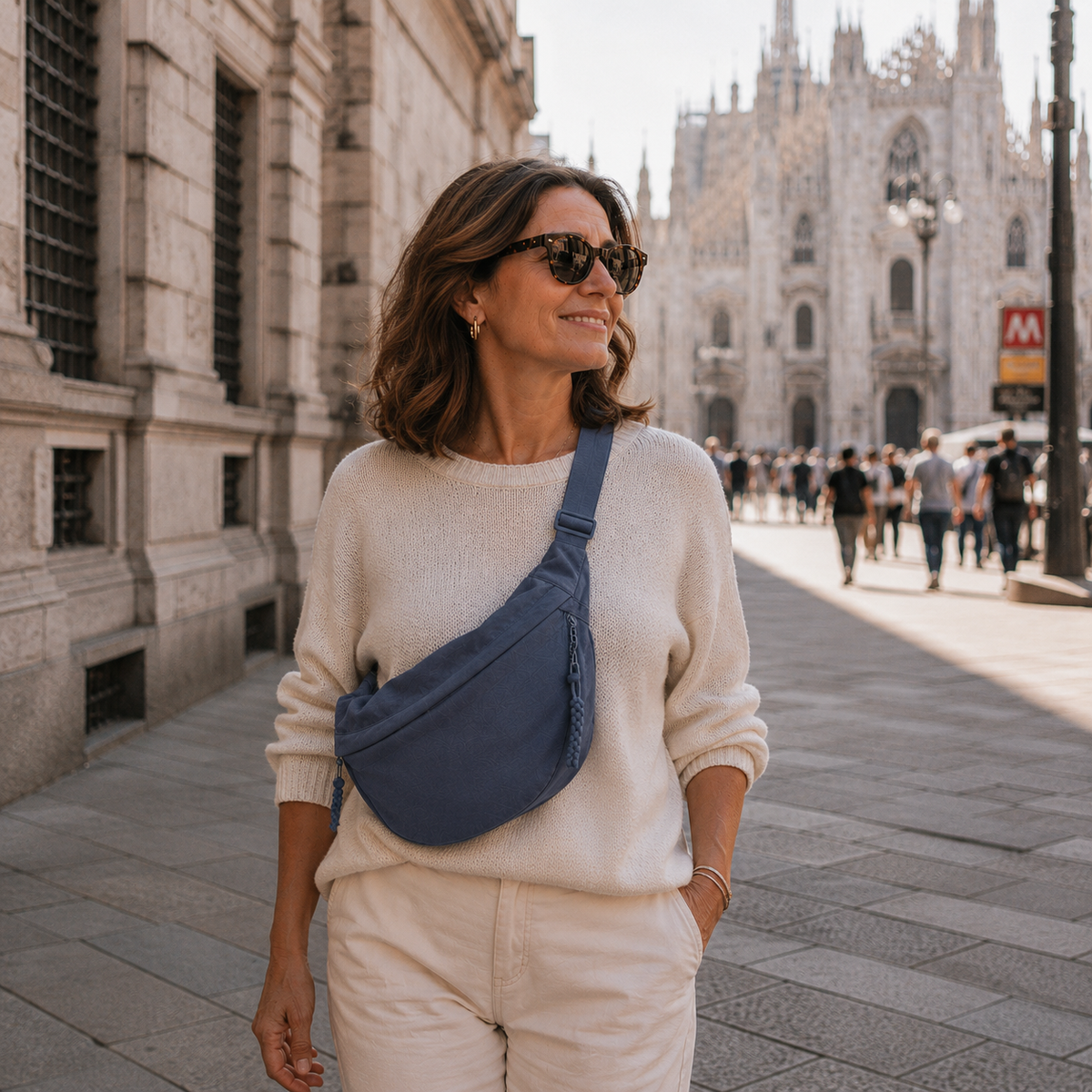Rossana | Bolso de Hombro Elegante de Nylon