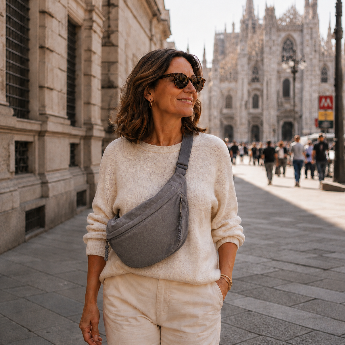 Rossana | Bolso de Hombro Elegante de Nylon
