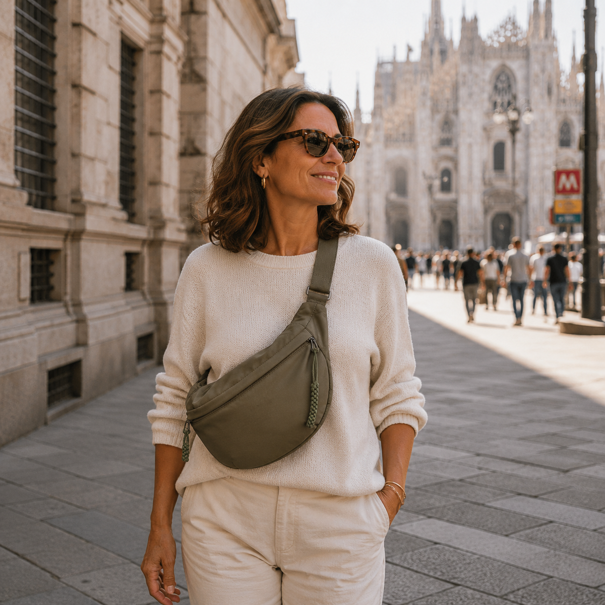 Rossana | Bolso de Hombro Elegante de Nylon