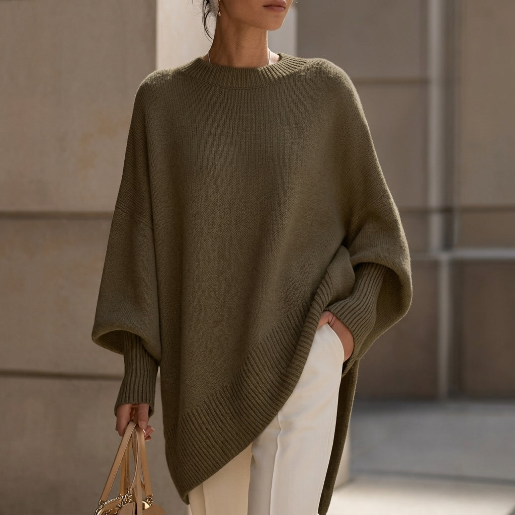 Giorgia | Jersey Oversize de Punto con Cuello Redondo