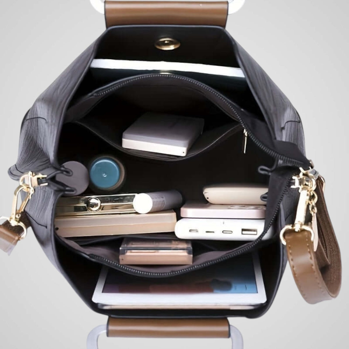 Ana | Elegante Bolso de Piel Bicolor