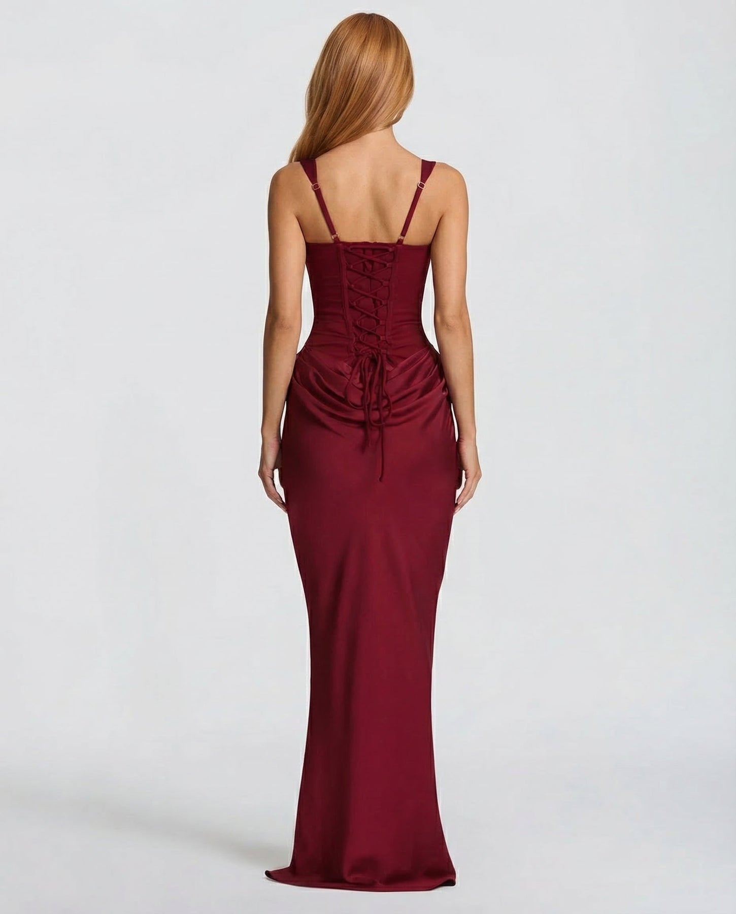 VESTIDO LARGO SILUETA FAVORECEDORA – PARA MUJER