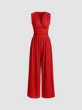 Charity | Mono Elegante sin Mangas y Pierna Ancha