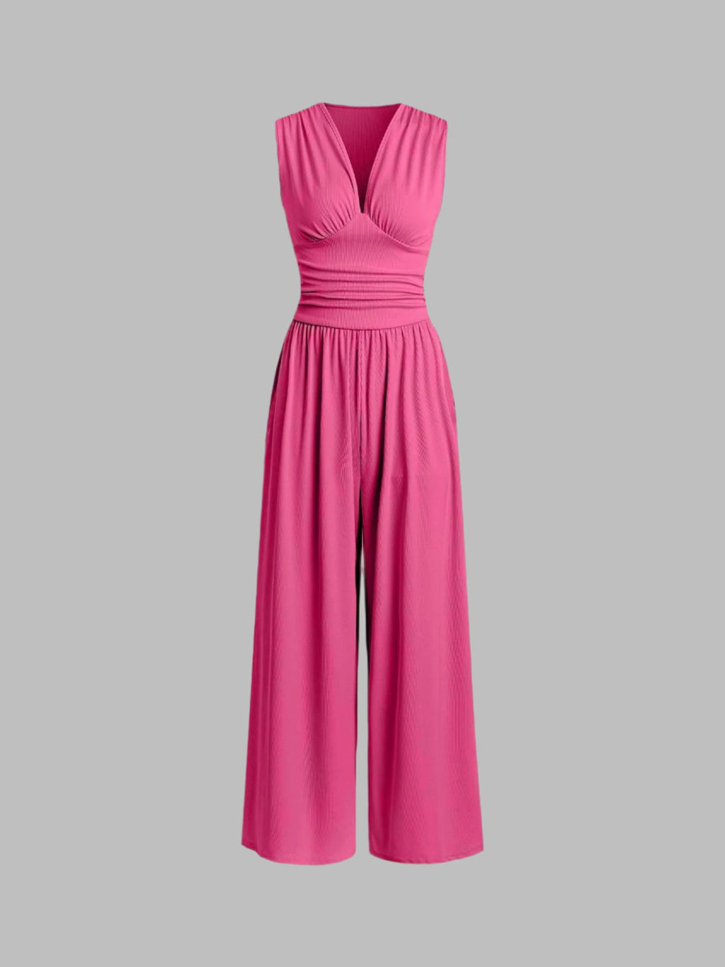 Charity | Mono Elegante sin Mangas y Pierna Ancha