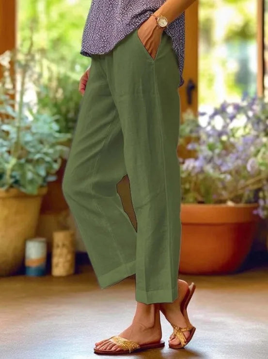 Valentina | Pantalones de Lino de Verano