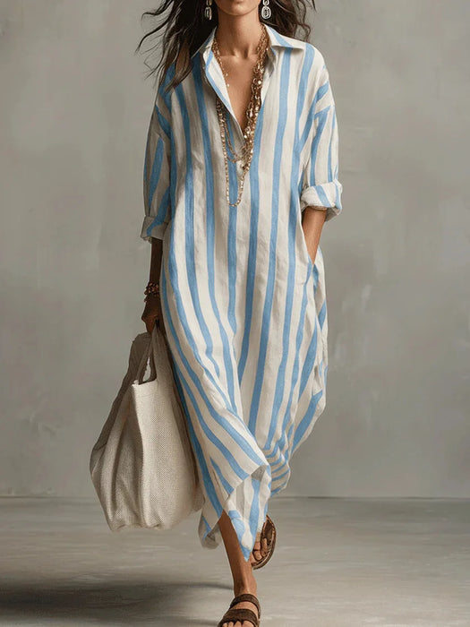 VESTIDO SIENA - RAYAS ELEGANTES