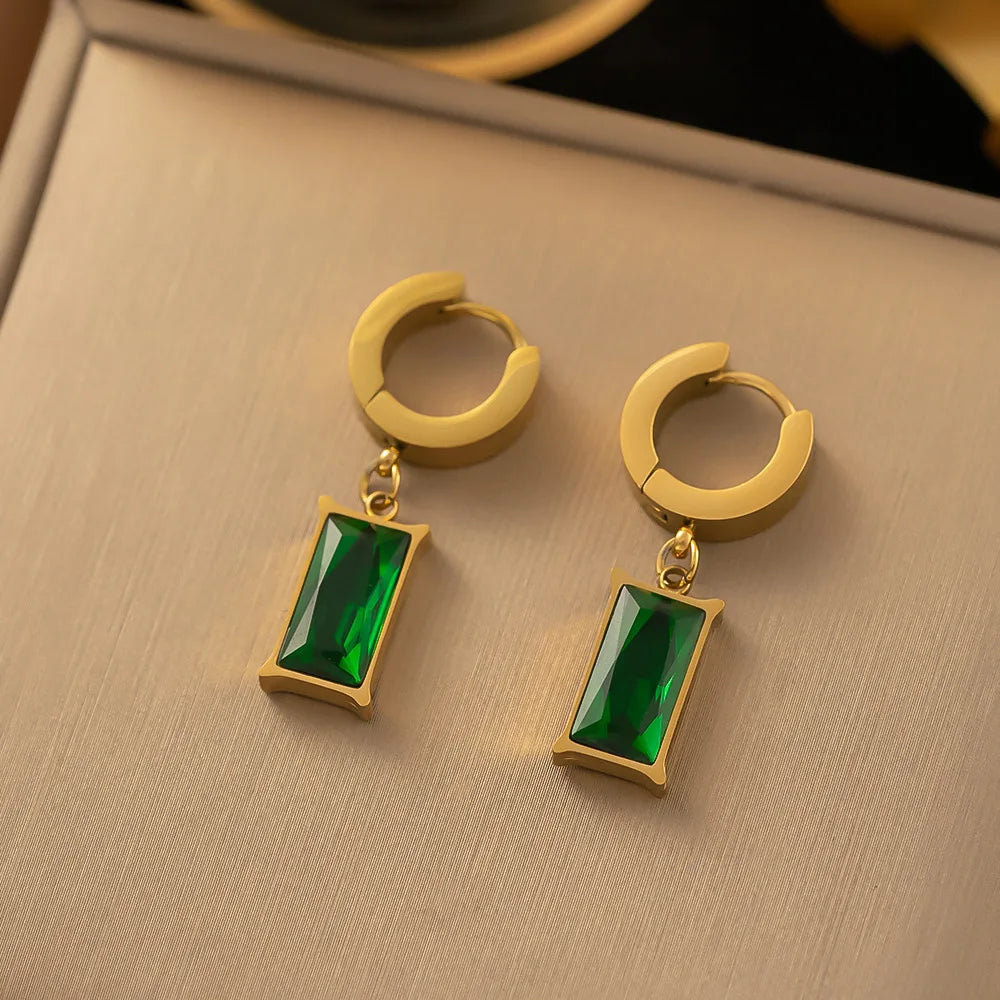 Lisa | Set de Joyería Cristal Verde