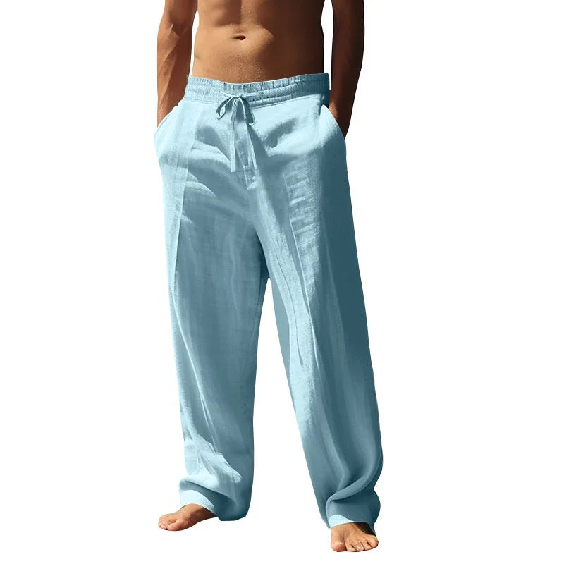 PANTALONES DE LINO – PARA  HOMBRE