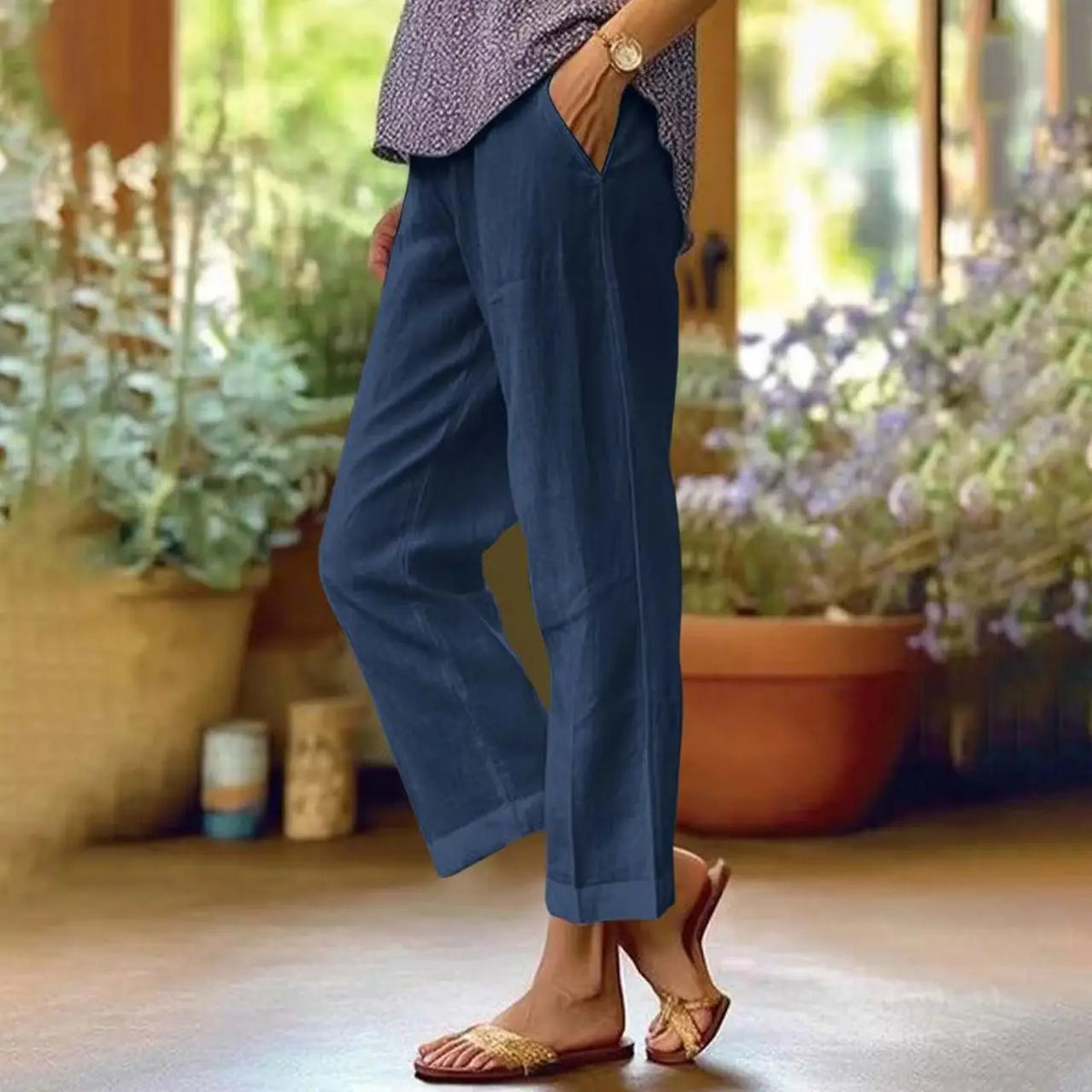 Valentina | Pantalones de Lino de Verano