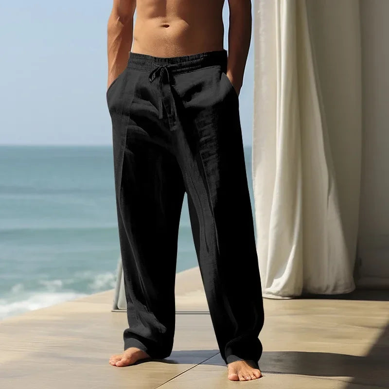 PANTALONES DE LINO – PARA  HOMBRE