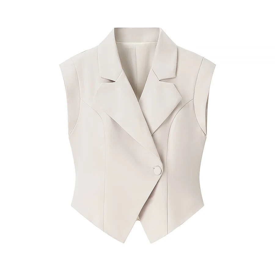 2 Pcs Women Chic Pants Suit Casual Turn-down Collar Slim Top+ Zipper Waist-drooping Wide-leg Long Pants Fashion Summer Suits Set