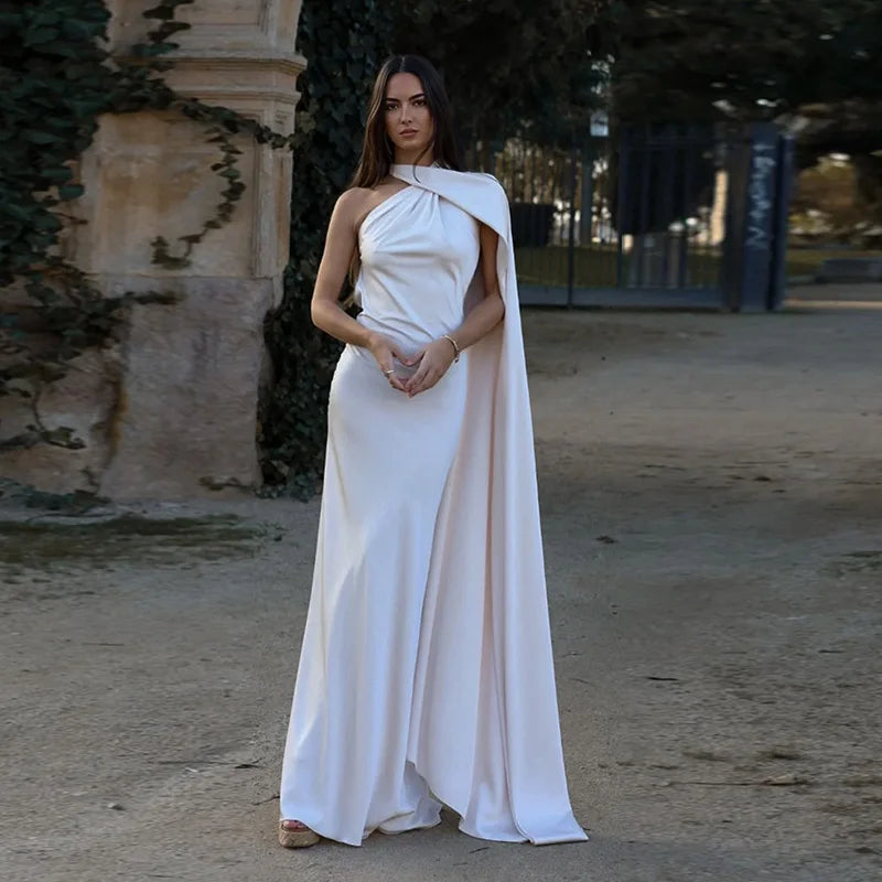 Romina | Vestido Largo Elegante con Escote Cruzado