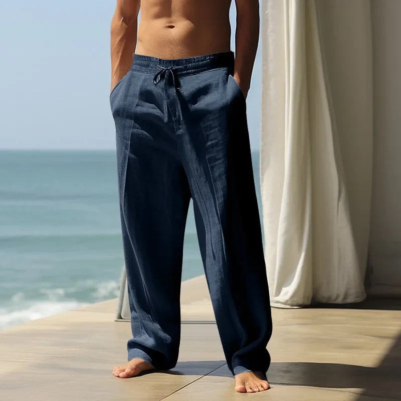 PANTALONES DE LINO – PARA  HOMBRE