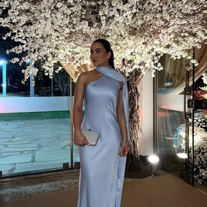 Romina | Vestido Largo Elegante con Escote Cruzado