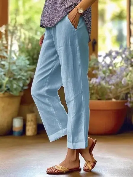 Valentina | Pantalones de Lino de Verano