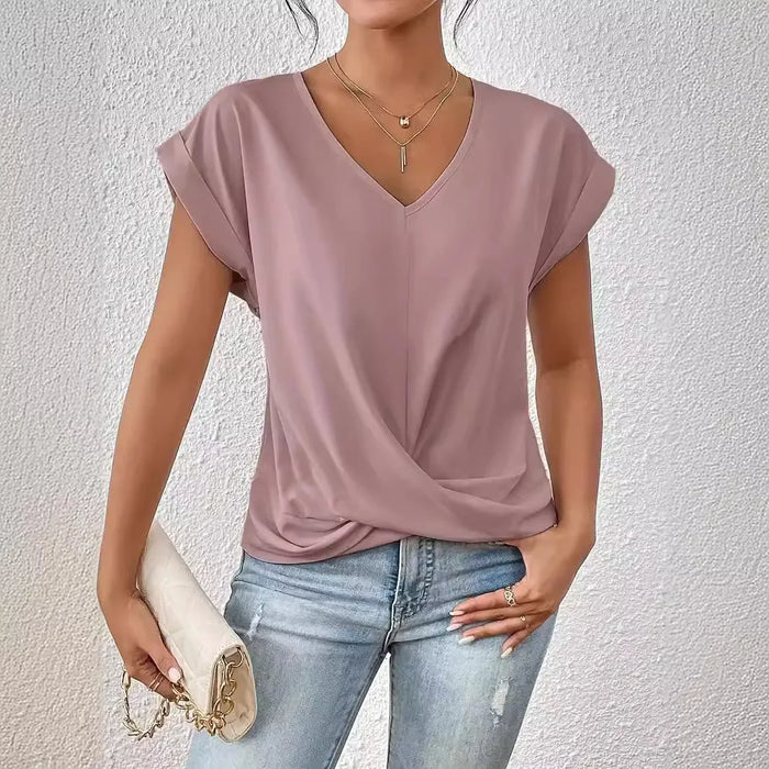 Cleo | Camiseta informal con escote corazón