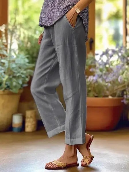 Valentina | Pantalones de lino de verano para mujer
