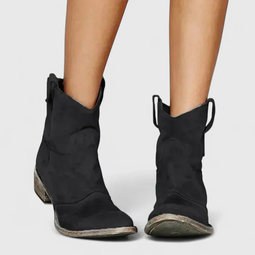 Elisa | Botines Estilo Cowboy de Línea Retro con Acabado Elegante - imagen 2