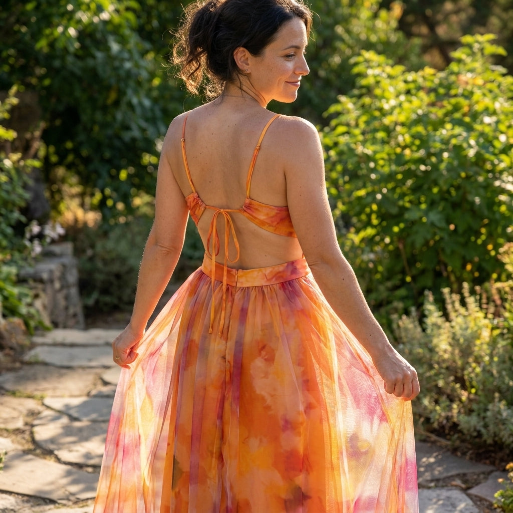 Giselle | Vestido Maxi Encantado con Motivo Floral