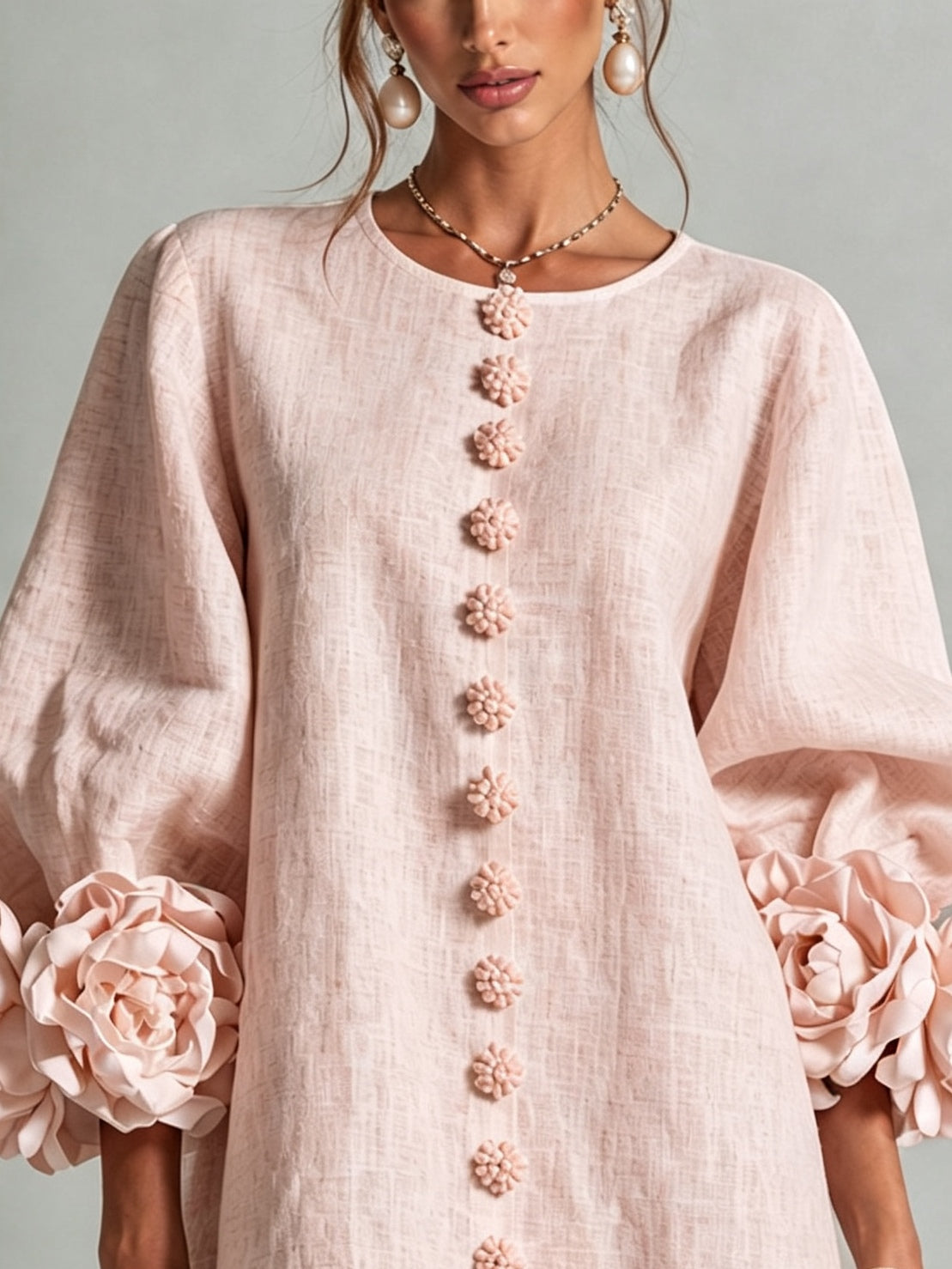 Rossana | Vestido Mini Floral Rosa