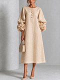 Jade | Vestido Midi Beige Floral