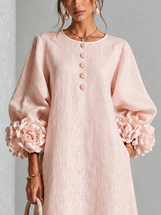 Lena | Vestido Midi Rosa