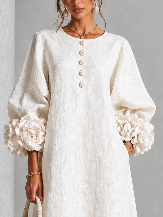 Maia | Vestido Midi Blanco