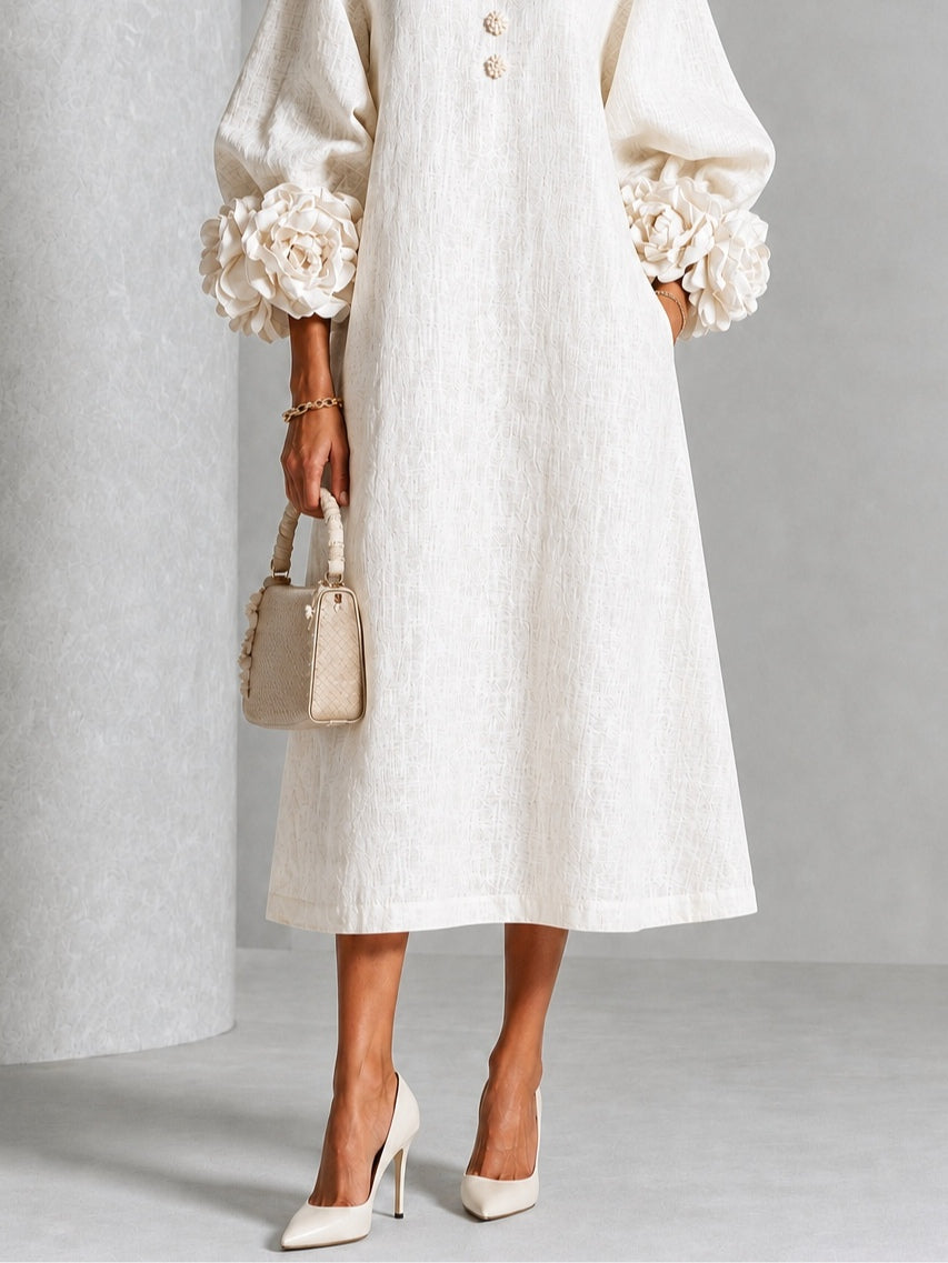 Maia | Vestido Midi Blanco